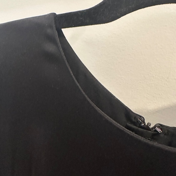 Acne Studios Black silk Pencil midi dress with long sleeves - Picture 7 of 7